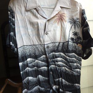 VINTAGE KENNINGTON TOMMY BAHAMA-STYLE MEN'S BUTTON DOWN SHIRT